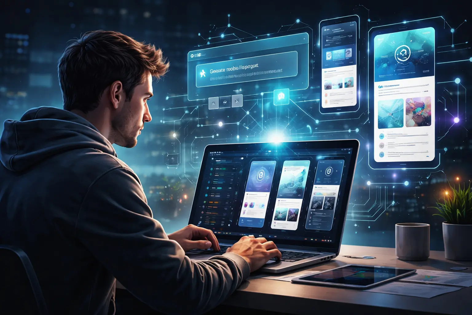 Diagram illustrating how a single search query branches out into multiple sub-queries