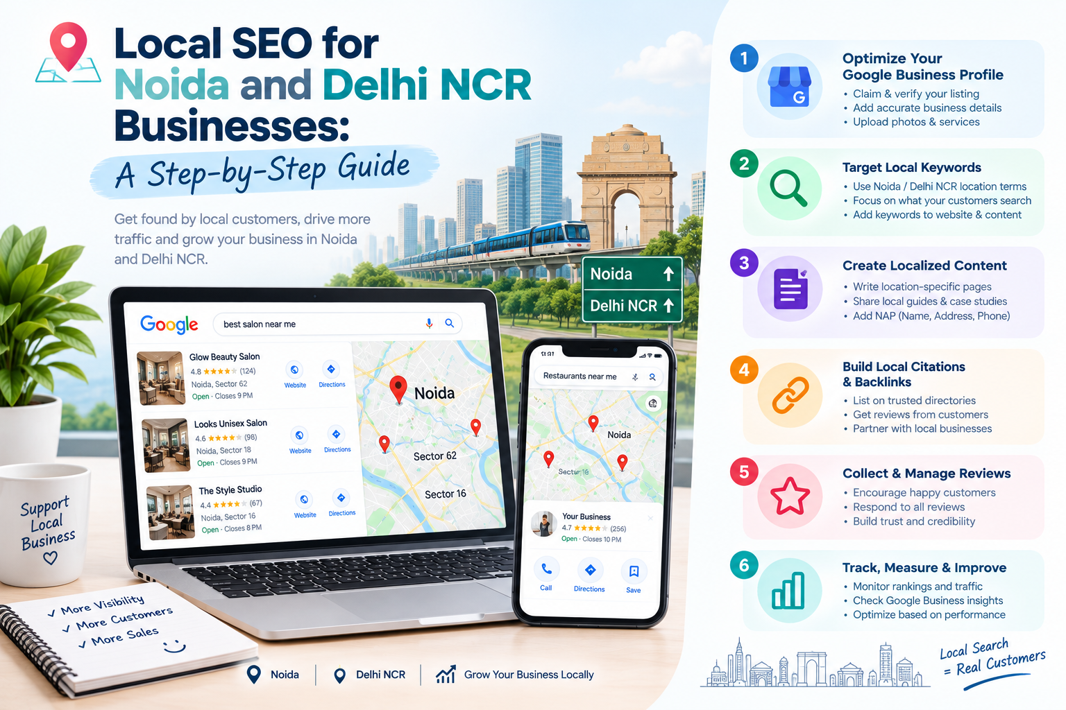 Local SEO guide for Noida and Delhi NCR businesses