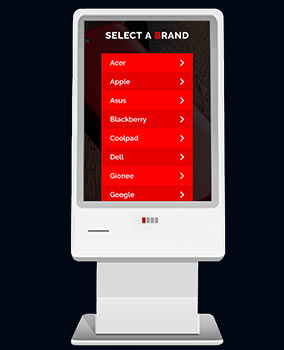 Self-service booking kiosk project preview